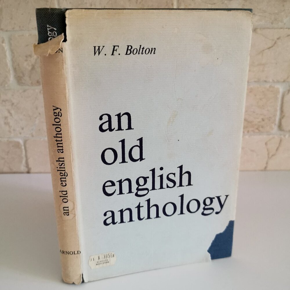 1965 Old English Anthology Book W.F. Bolton Literature Literary History Elegies